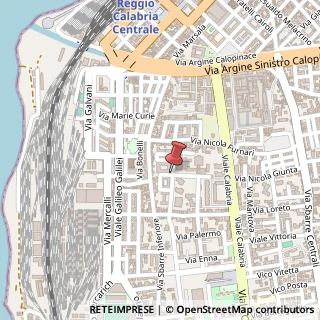 Mappa Via frangipane alfonso, 89131 Reggio di Calabria, Reggio di Calabria (Calabria)