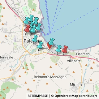 Mappa Via Emiro Giafar, 90123 Palermo PA, Italia (4.138)