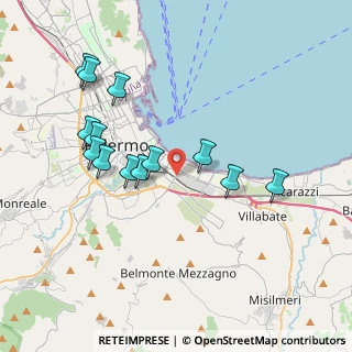 Mappa Via Emiro Giafar, 90123 Palermo PA, Italia (4.19769)