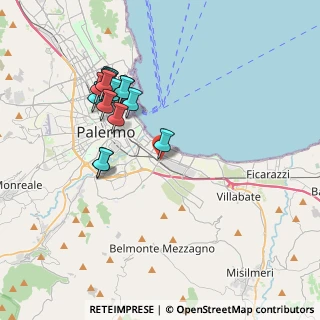 Mappa Via Emiro Giafar, 90123 Palermo PA, Italia (4.21)