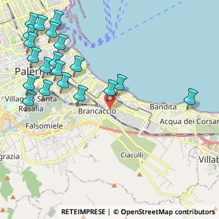 Mappa Via Emiro Giafar, 90123 Palermo PA, Italia (3.158)