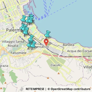 Mappa Via Emiro Giafar, 90123 Palermo PA, Italia (2.42308)
