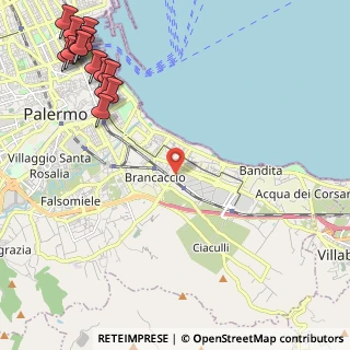 Mappa Via Emiro Giafar, 90123 Palermo PA, Italia (3.67571)