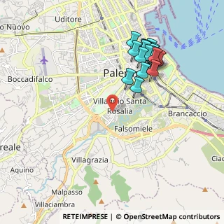 Mappa Via Carmelo Raiti, 90128 Palermo PA, Italia (2.264)