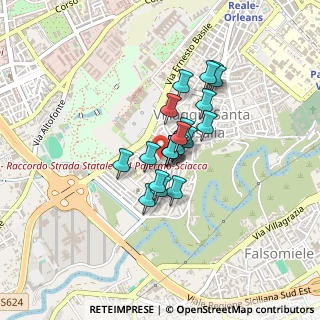 Mappa Via Carmelo Raiti, 90128 Palermo PA, Italia (0.3045)