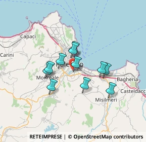 Mappa Via Villagrazia, 90039 Palermo PA, Italia (5.61636)