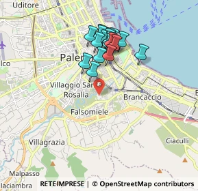Mappa Via Villagrazia, 90039 Palermo PA, Italia (1.804)