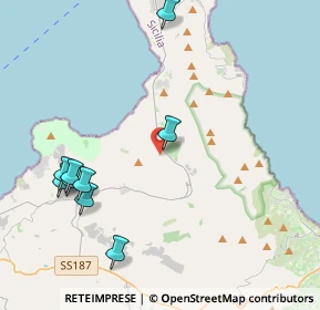 Mappa Via Monteleone, 91010 San Vito lo capo TP, Italia (7.1285)