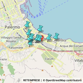 Mappa Via Prospero Favier, 90124 Palermo PA, Italia (1.21818)