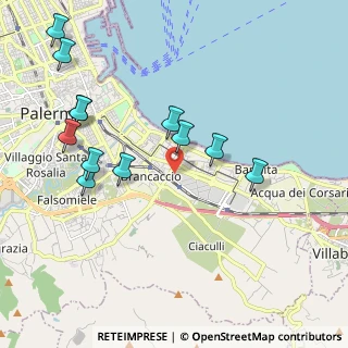 Mappa Via Prospero Favier, 90124 Palermo PA, Italia (2.46083)