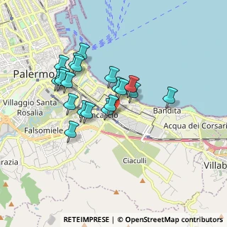 Mappa Via Prospero Favier, 90124 Palermo PA, Italia (1.6975)