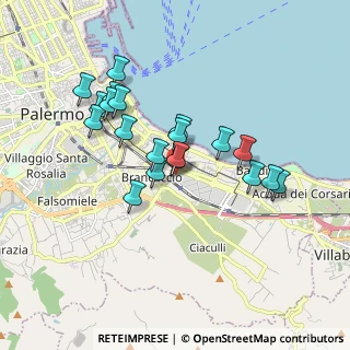 Mappa Via Prospero Favier, 90124 Palermo PA, Italia (1.757)