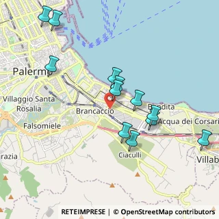 Mappa Via Prospero Favier, 90124 Palermo PA, Italia (2.2375)