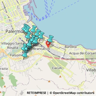 Mappa Via Prospero Favier, 90124 Palermo PA, Italia (1.9445)