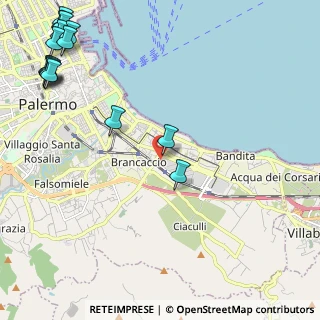 Mappa Via Prospero Favier, 90124 Palermo PA, Italia (3.66133)
