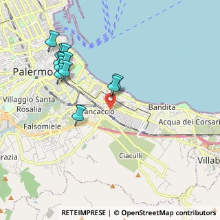 Mappa Via Prospero Favier, 90124 Palermo PA, Italia (2.36583)