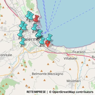 Mappa Via Prospero Favier, 90124 Palermo PA, Italia (4.34462)