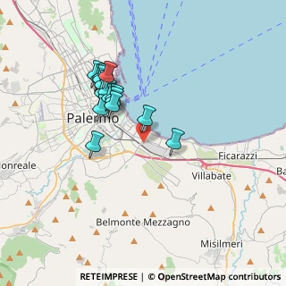 Mappa Via Prospero Favier, 90124 Palermo PA, Italia (3.55688)