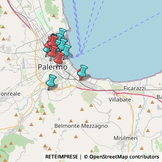 Mappa Via Prospero Favier, 90124 Palermo PA, Italia (4.351)