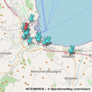 Mappa Via Prospero Favier, 90124 Palermo PA, Italia (3.95429)