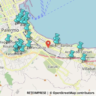 Mappa Via Ingham, 90124 Palermo PA, Italia (2.981)