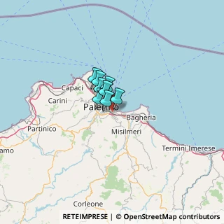 Mappa Via Ingham, 90124 Palermo PA, Italia (19.40182)