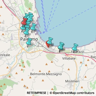 Mappa Via Ingham, 90124 Palermo PA, Italia (4.954)