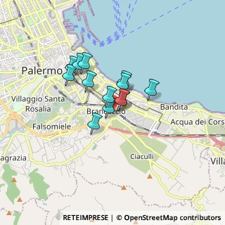 Mappa Via Francesco Panzera, 90124 Palermo PA, Italia (1.25154)