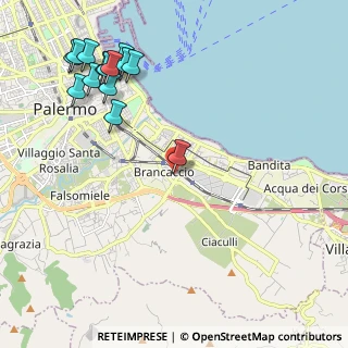 Mappa Via Francesco Panzera, 90124 Palermo PA, Italia (2.95286)