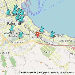 Mappa Via Francesco Panzera, 90124 Palermo PA, Italia (3.22154)