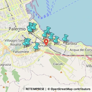 Mappa Via Francesco Panzera, 90124 Palermo PA, Italia (1.64333)