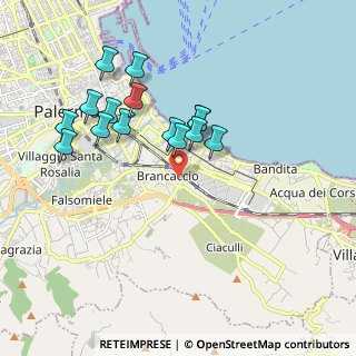 Mappa Via Francesco Panzera, 90124 Palermo PA, Italia (1.948)