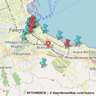 Mappa Via Francesco Panzera, 90124 Palermo PA, Italia (2.4805)