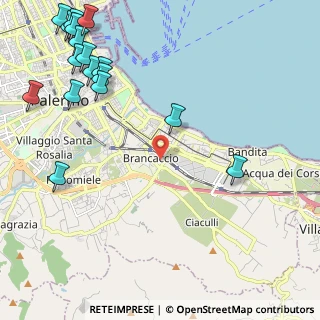 Mappa Via Francesco Panzera, 90124 Palermo PA, Italia (3.47235)
