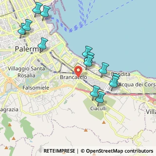 Mappa Via Francesco Panzera, 90124 Palermo PA, Italia (2.48231)