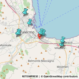 Mappa Via Francesco Panzera, 90124 Palermo PA, Italia (4.31727)