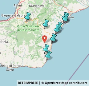 Mappa Strada Provinciale Nuova da Sant'Agata del Bianco, 89030 Sant'Agata del bianco RC, Italia (13.94857)