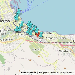 Mappa Via Zaban Vittorio, 90124 Palermo PA, Italia (1.98462)
