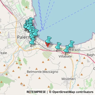 Mappa Via Zaban Vittorio, 90124 Palermo PA, Italia (4.268)