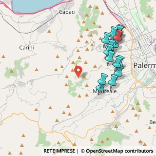 Mappa Contrada Pietre Lunghe, 90046 Monreale PA, Italia (4.9425)