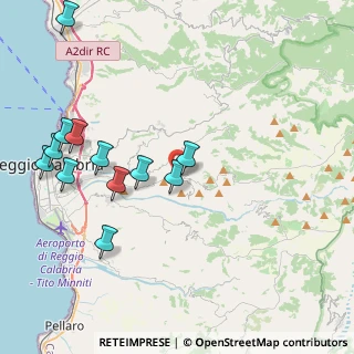 Mappa Via Calvario, 89135 Reggio di Calabria RC, Italia (5.09083)