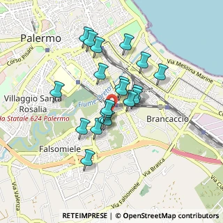 Mappa Via Lo Schiavo Giuseppe, 90124 Palermo PA, Italia (0.786)