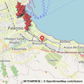 Mappa Via Giorgio Santangelo, 90124 Palermo PA, Italia (3.41571)