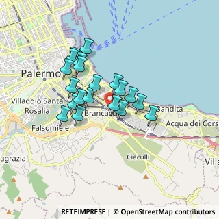 Mappa Via Giorgio Santangelo, 90124 Palermo PA, Italia (1.5495)