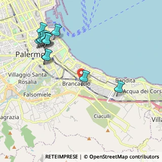 Mappa Via Giorgio Santangelo, 90124 Palermo PA, Italia (2.735)