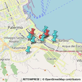 Mappa Via Giorgio Santangelo, 90124 Palermo PA, Italia (1.04231)