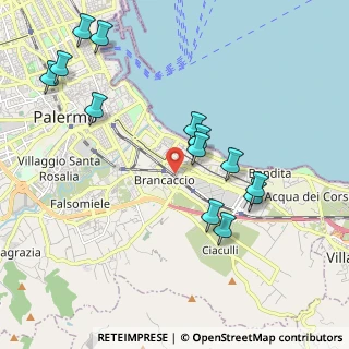 Mappa Via Giorgio Santangelo, 90124 Palermo PA, Italia (2.43231)