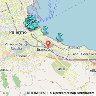 Mappa Via Giorgio Santangelo, 90124 Palermo PA, Italia (2.57235)