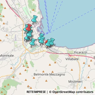 Mappa Via Giorgio Santangelo, 90124 Palermo PA, Italia (3.4375)