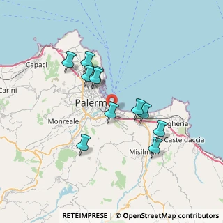Mappa Fondo Piazzese, 90124 Palermo PA, Italia (6.97091)